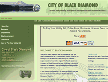 Tablet Screenshot of ci.blackdiamond.wa.us